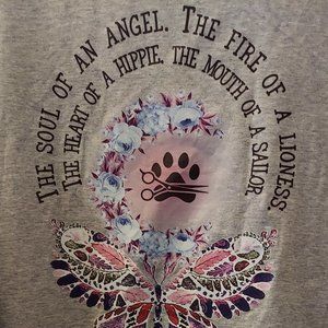 Gray Dog Grooming T-Shirt Size 4XL